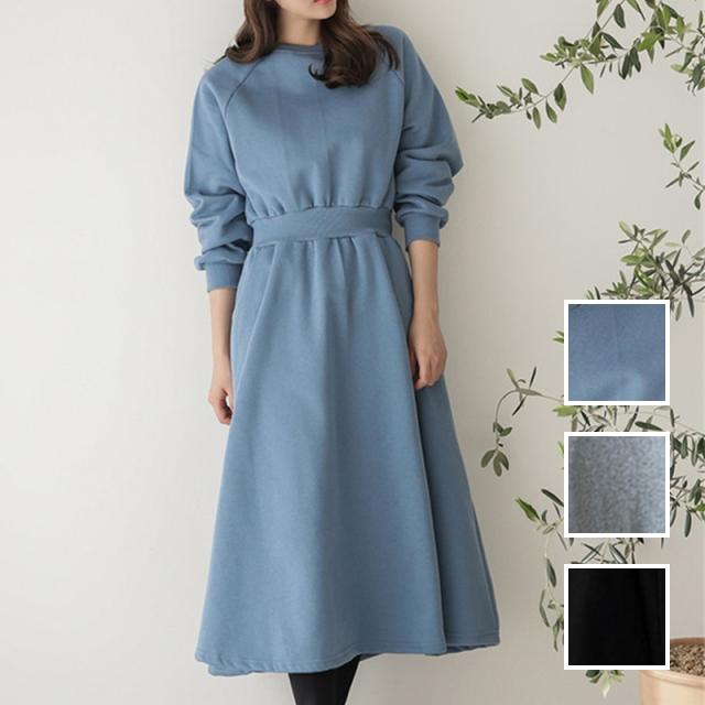 正規品 韓国 ファッション レディース ワンピース 春 秋 冬 新作 カジュアル Naloi958 ウエストマーク スウェットワンピース ラフ シンプル コ クリアランス Farmerscentre Com Ng