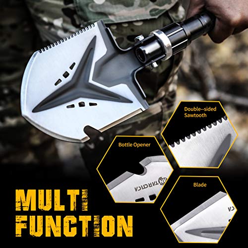 感謝価格 Antarctica 多機能 折りたたみ式 シャベル スコップ 雪かきスコップ 緊急ツール 災害対策 車載スコップ つるはし 除雪 アウトドア ガーデ プレミアム Iacymperu Org