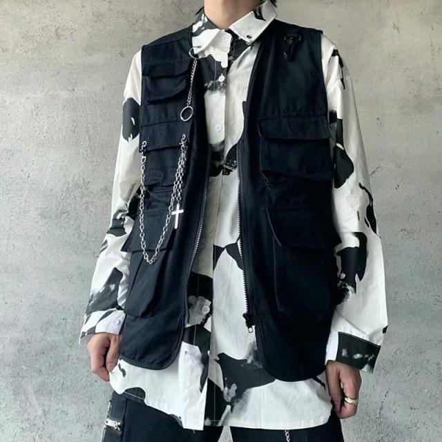 売り切れ必至 ベスト メンズ マルチポケット フィッシングベスト 多機能 男女兼用 レディース ファッション カジ 21年春夏再入荷 Sportsclubnaples Org