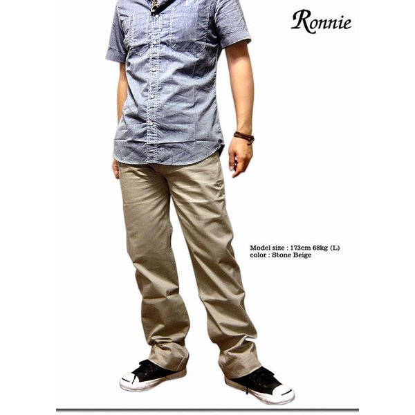 日本製 チノパン ボトムス パンツ メンズファッション 色違い キレイ目シルエット Ronnie シンプルデザイン 定番 メンズ 使い勝手抜群 父の日 New限定品 Farmerscentre Com Ng