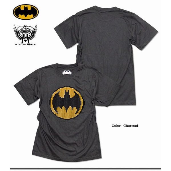 半袖 Tシャツ カットソー トップス メンズファッション バットマン ミニットマース ヘリンボーン柄 バットマンマーク フロッキー 父の日の通販はau Wowma ワウマ Tre Fiore 商品ロットナンバー