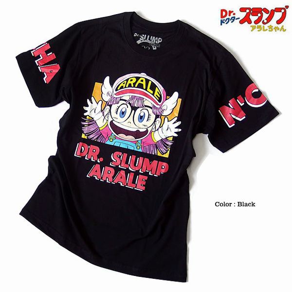 半袖 Tシャツ カットソー トップス メンズファッション 流行 アニメ Drスランプ 可愛い アラレちゃん イラスト Araleプリン