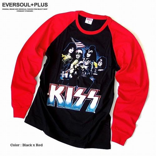 長袖 Tシャツ カットソー トップス メンズファッション ロック系コーデ 伝説のロックバンド Kiss キッス ロゴプリント ラグランロンtの通販はau Pay マーケット Tre Fiore 商品ロットナンバー