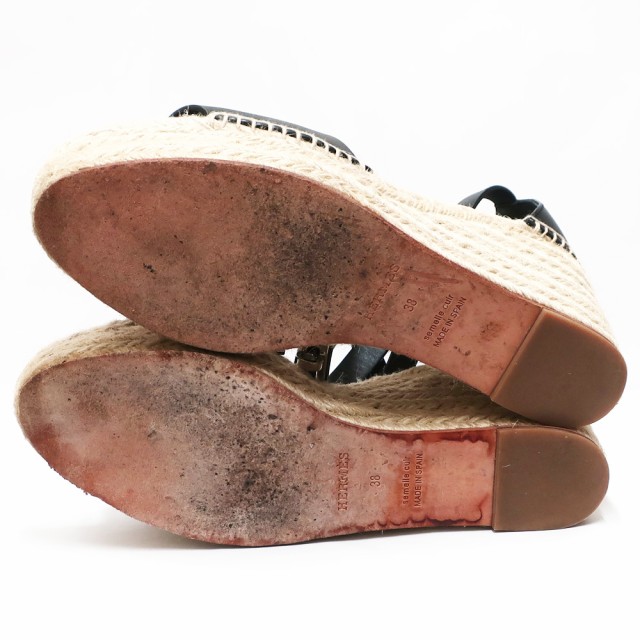 【栄】エルメス ティヴォリ ケリー ウェッジ サンダル レザー アンクルストラップ 靴 レディースの通販はau PAY マーケット - 質