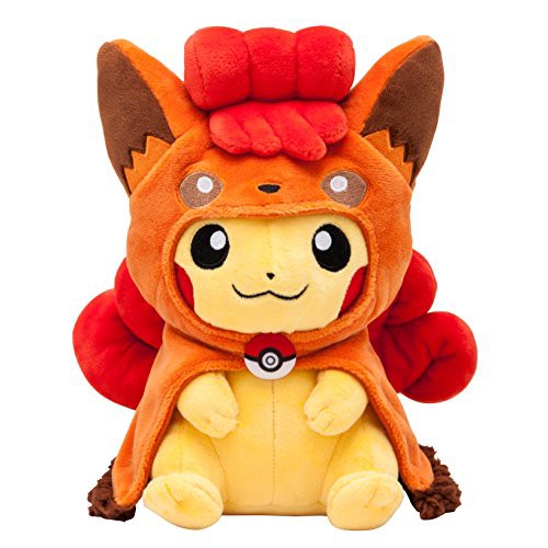 代引不可 ポケモンセンターオリジナル ぬいぐるみ ロコンポンチョのピカチュウ 海外正規品