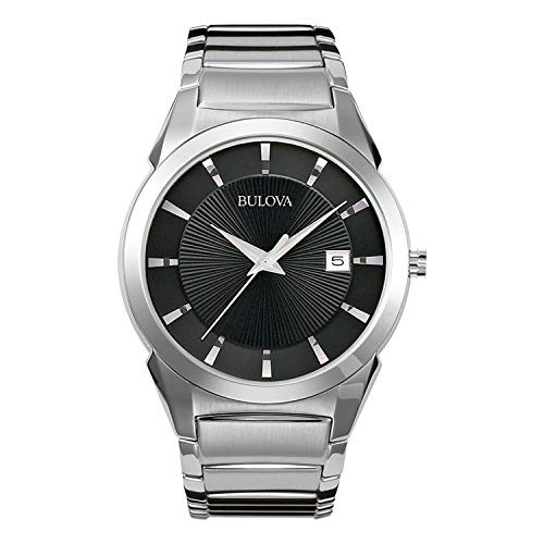 腕時計 ブローバ メンズ Bulova Classic Quartz Men's Watch, Stainless Steel, Silver-Tone (Model: 96B14