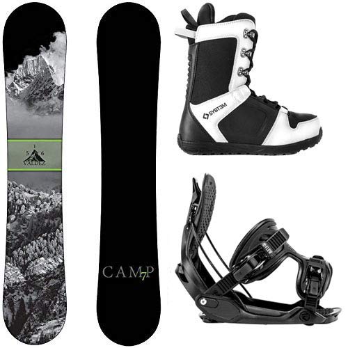 割引クーポン スノーボードCamp Seven Package Valdez CRC Snowboard-156 cm-Flow Alpha MTN Large-System APX Snowboard Boo, レブングン fa0fe6ae