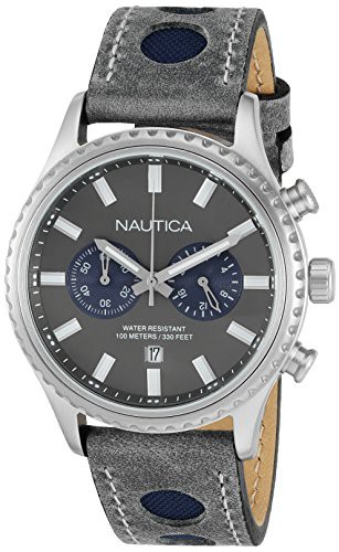 腕時計 ノーティカ メンズ Nautica Men's NAD18511G NMS 02 Analog Display Quartz Grey Watch