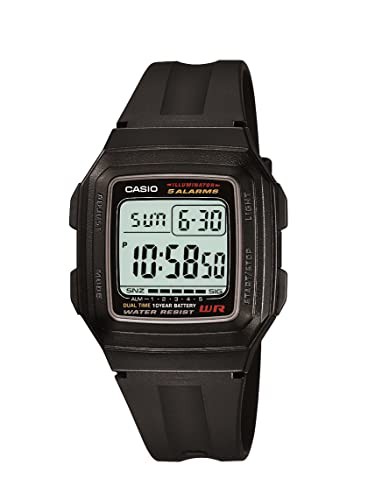 腕時計 カシオ メンズ Casio Men's F201WA-1A Black Resin Digital Sport Watch