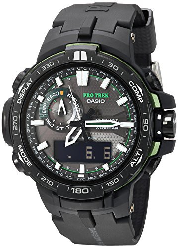流行 【当店1年保証】カシオCasio Men's Pro Trek Quartz Watch with Resin Strap, Black, 16 (Model: PRW6000, 緒方商会 aad7ed86