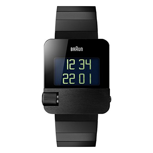 腕時計 ブラウン メンズ Braun Men's BN0106BKBTG Prestige Digital Digital Display Swiss Quartz Black W