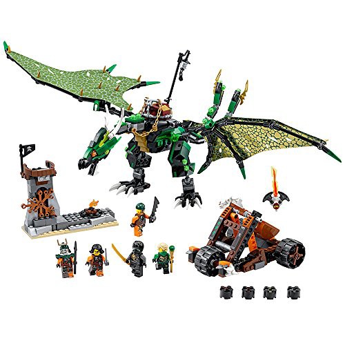 レゴ ニンジャゴー  Ninjago 70593 The Green NRG Dragon Building Kit, (567-Pieces)