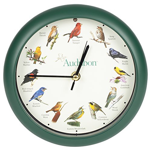 特売 壁掛け時計 インテリア インテリア Mark Feldstein Associates Audubon Singing Bird Wall Desk Clo 100 安心保証