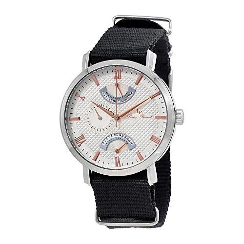 腕時計 ルシアンピカール メンズ Lucien Piccard Verona Silver Dial Dual Time Men's Watch 10340-02S