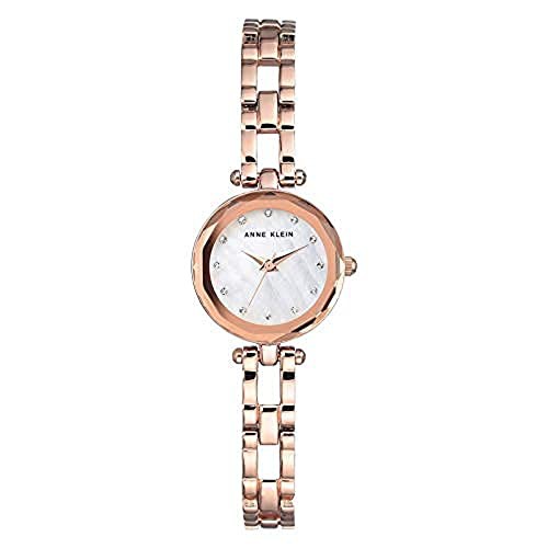 腕時計 アンクライン レディース Anne Klein Women's Premium Crystal Accented Rose Gold-Tone Open B