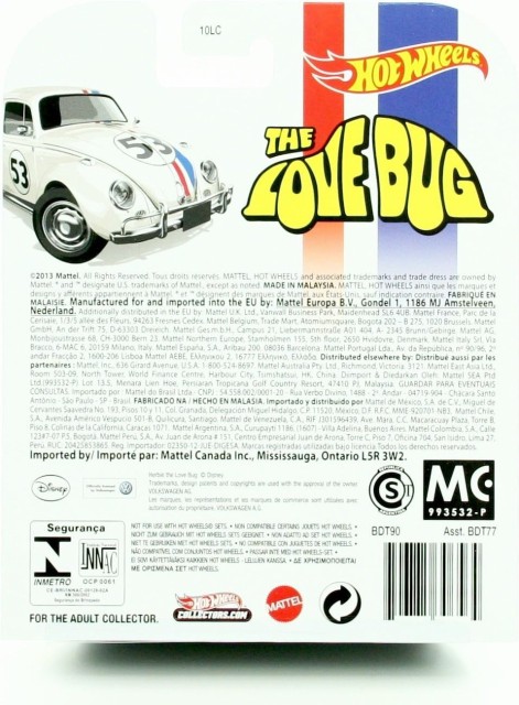 herbie the love bug hot wheels