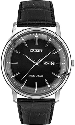 腕時計 オリエント メンズ Orient FUG1R002B6 43mm Stainless Steel Case Black Calfskin Mineral Men's W