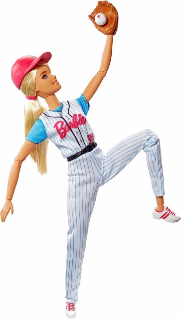 barbie made to move baseball player doll