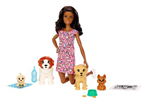 barbie doggy daycare doll & pets