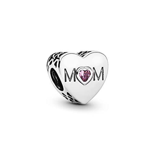 完売 パンドラ ブレスレット アクセサリー Pandora Jewelry Pink Mom Heart Cubic Zirconia Charm In Ster 気質アップ Karllusdesign Com Br