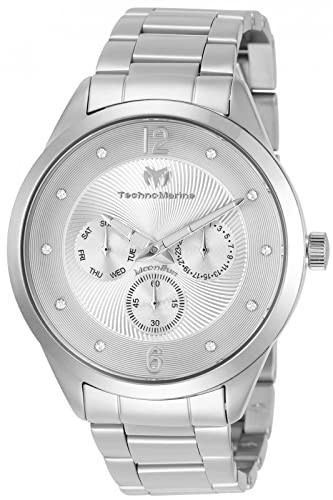 腕時計 テクノマリーン メンズ Technomarine Men's Moonsun Quartz Watch with Stainless-Steel Strap,