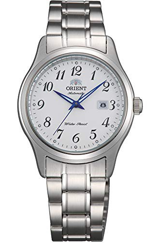 腕時計 オリエント レディース Orient Women's Automatic Watch with Stainless Steel Strap, Grey, 22