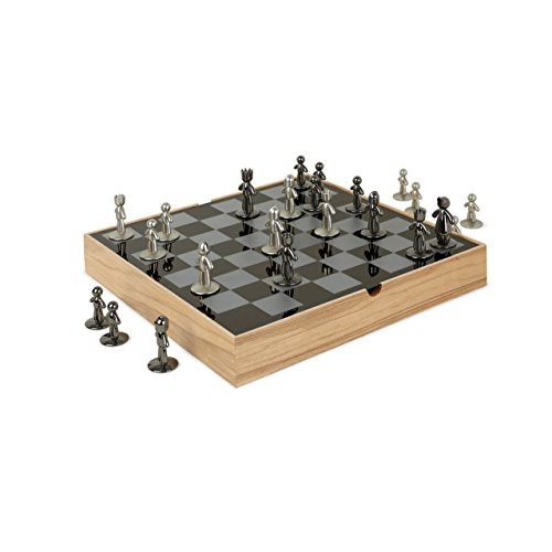 ボードゲーム 英語 アメリカ Umbra Buddy Chess Set For Kids & Adults ? Modern Original Chessboard