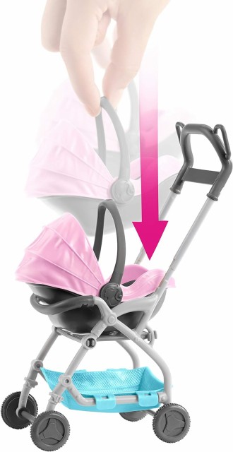 barbie skipper babysitter stroller playset