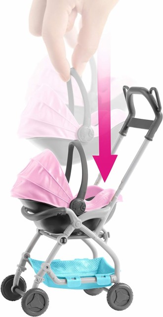 barbie skipper stroller playset