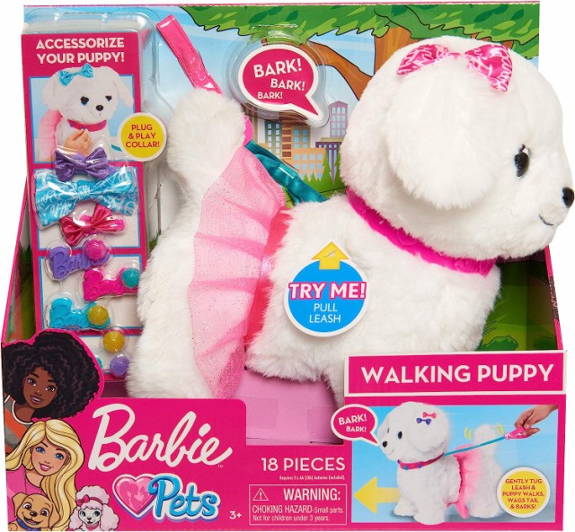 barbie walking puppy