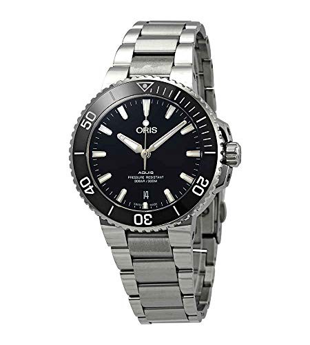 腕時計 オリス メンズ Oris Aquis Automatic Black Dial Mens Stainless Steel Watch 01 733 7732 4134-07 8