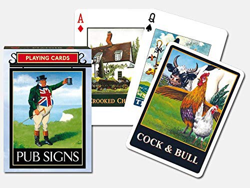その他カードゲーム 海外カードゲーム 英語 アメリカ Piatnik 1355 Pub Signs Card Game 55 Piece