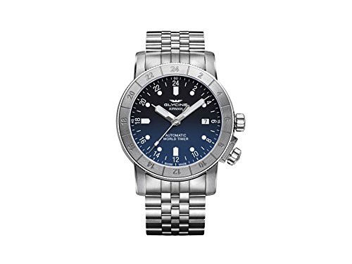 人気ブラドン 【当店1年保証】グリシンGlycine Airman Mens Analog Automatic Watch with Stainless Steel Bracelet G, deco&styleらくだ館 47811e1d