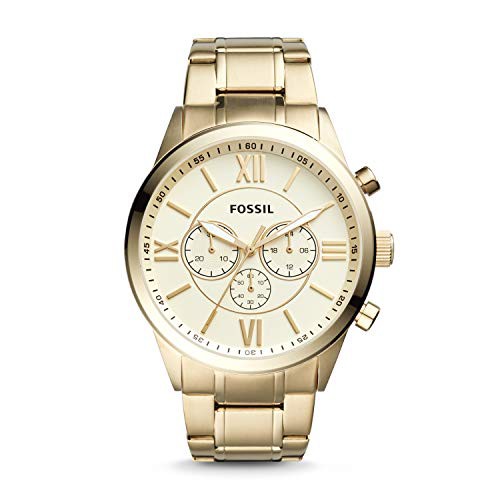 腕時計 フォッシル メンズ Fossil Flynn Chronograph Gold-Tone Stainless Steel Watch BQ1128