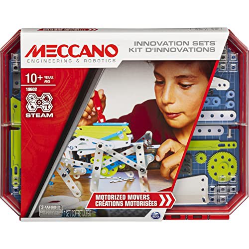 メカノ 知育玩具 パズル Meccano, Motorized Movers S.T.E.A.M. Building Kit with Animatronics, for Ages