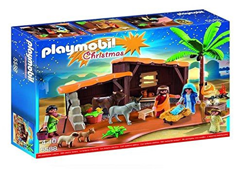 プレイモービル ブロック 組み立て PLAYMOBIL Nativity Stable with Manger