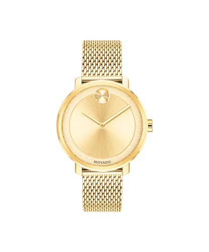 腕時計 モバード レディース Movado Bold, Yellow Gold Ion-Plated Stainless Steel Case, Gold Dial, Ye