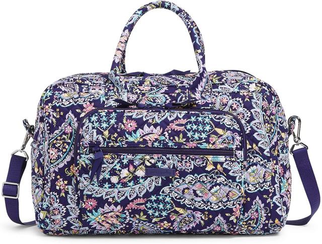 21人気の ヴェラブラッドリー ベラブラッドリー アメリカ Vera Bradley Cotton Compact Weekender Travel バッグ Triwaytechnologies Com