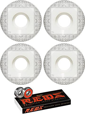 ウィール タイヤ スケボー Chocolate Skateboards 51mm Bandana Conical Skateboard Wheels - 99a with Bo