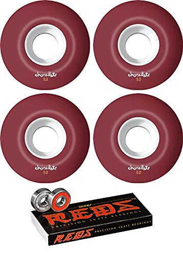 ウィール タイヤ スケボー Chocolate Skateboards 52mm OG Chunk Staple Skateboard Wheels - 98a with Bo