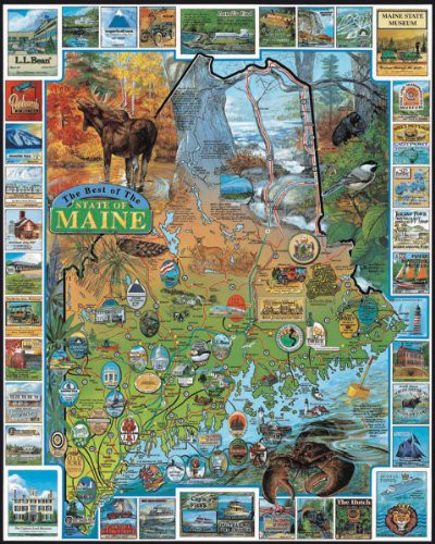 ぽっきりsale対象 ジグソーパズル 海外製 アメリカ White Mountain Puzzles Best Of Maine 1000 Piece Jigsaw Puzzle Finalsale対象商品30 Off Asianatusah Shop