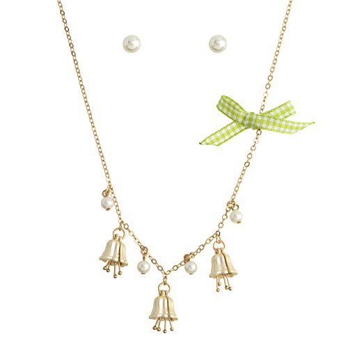 ベッツィ・ジョンソン ネックレス Betsey Johnson Betsey Johnson Lily Flower Charm Necklace & Pear