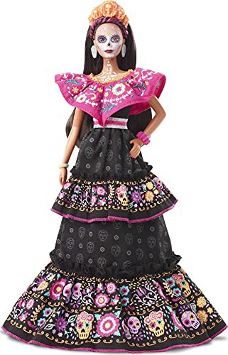 バービー バービー人形 Barbie 2021 Dia De Muertos Doll (11.5-in) Wearing Traditional Embroidered Dres