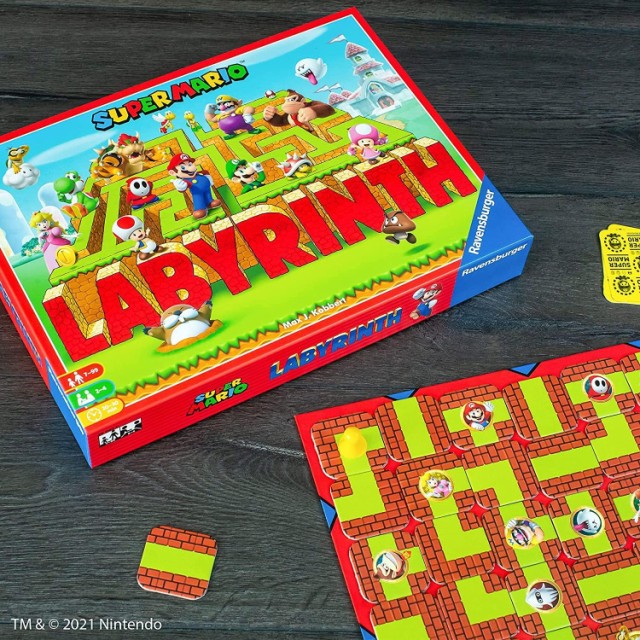 神戸 正規取扱店 ボードゲーム アメリカ Super ボードゲーム 英語 Game Family 英語 Labyrinth Ravensburger For Mario Labyrinth Board Kids Adults 激安買取 店舗