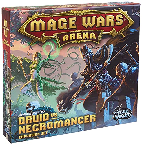 偉大な ボードゲーム 英語 アメリカ Arcane Wonders Mage Wars Druid Vs Necromancer Black 人気絶頂 Asianatusah Shop