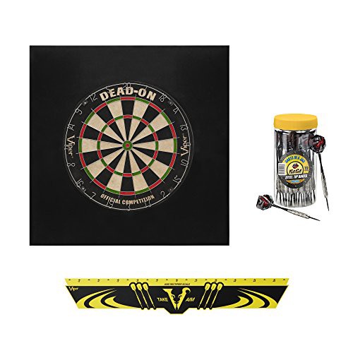 海外輸入品 ダーツ ダーツボード Viper Defender II Backboard & Sisal/Bristle Steel Tip Dartboard B