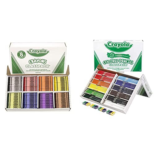 クレヨラ アメリカ 海外輸入 Crayola Crayon Classpack, School Supplies, Regular Size, 8 Colors, 800