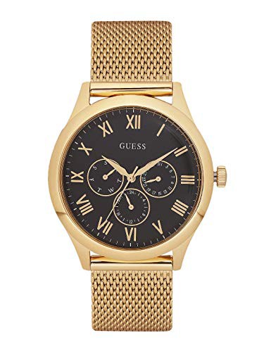 腕時計 ゲス GUESS GUESS Factory Black and Gold-Tone Multifunction Watch