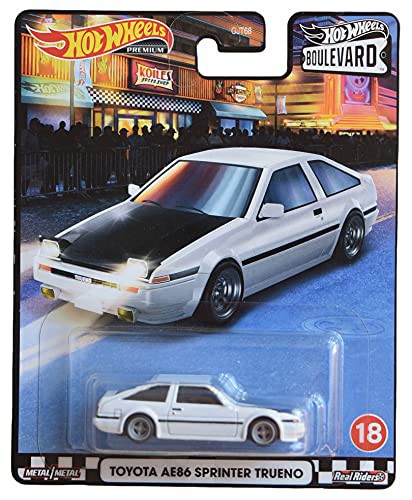 ホットウィール マテル ミニカー Hot Wheels Toyota Ae86 Sprinter Trueno, [White] Boulevard #18