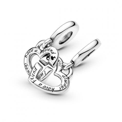 海外輸入 パンドラ ブレスレット アクセサリー Pandora Linked Sister Hearts Split Dangle Charm 925 Sterli 手数料安い Karllusdesign Com Br